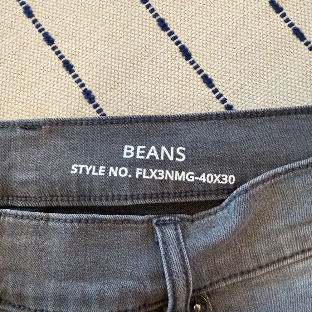 Classic Men's Gray Straight Jeans - Picture 4 of 4